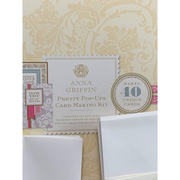 Anna Griffin Pretty Pop Up Card Making Kit Envelopes Embellishment Floral Die-C - Picture 8 of 15